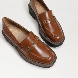 Sam Edelman Lug Sole Brown Loafers